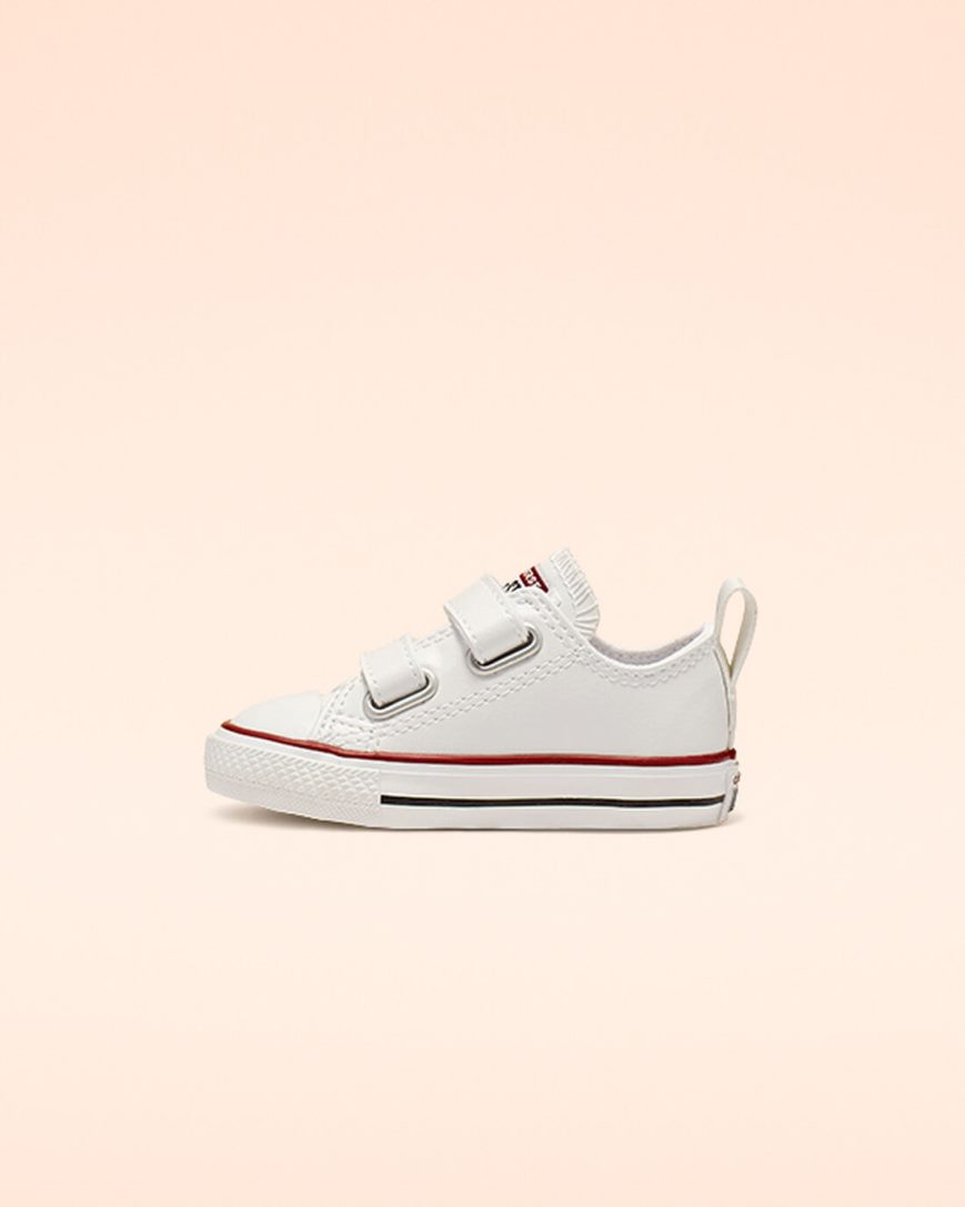 Tenis Converse Chuck Taylor All Star Easy-On Couro Cano Baixo Menina Branco | PT O04019T